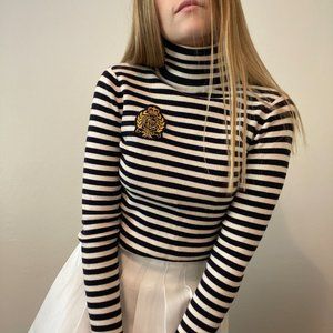 Ralph Lauren Striped Turtleneck Sweater